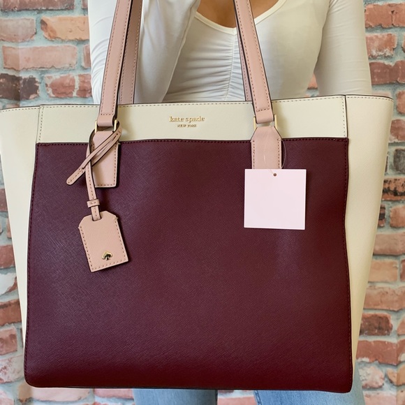 Kate spade Cameron LARGE laptop Tote cherrywood - Picture 3 of 8